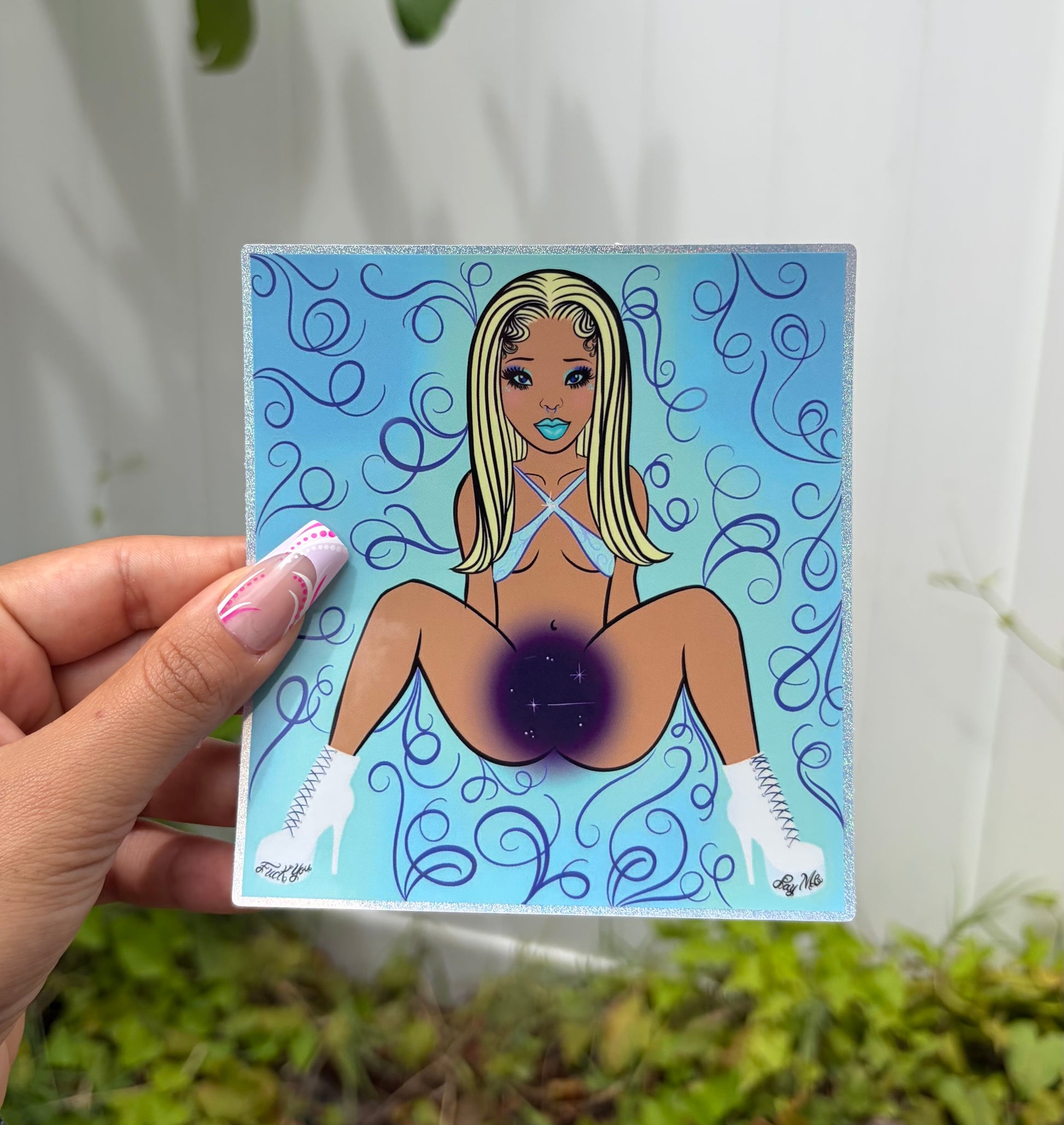 Icy Vinyl Sticker